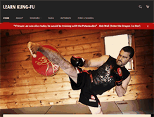 Tablet Screenshot of learnkung-fu.com